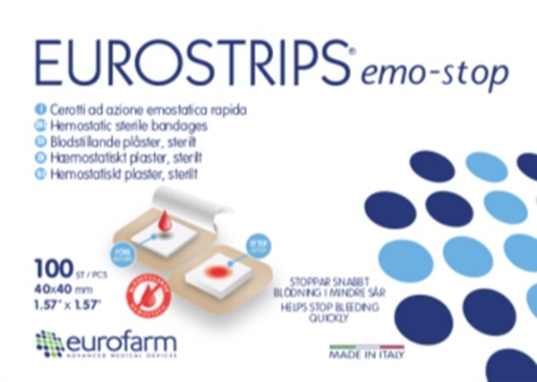 Injektionsplåster Emo-stop, 4x4cm hemostatiskt - Emo-stop
