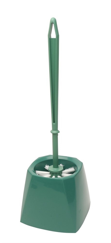 WC-borste med kopp Eco Green, 38cm grön med vit borst