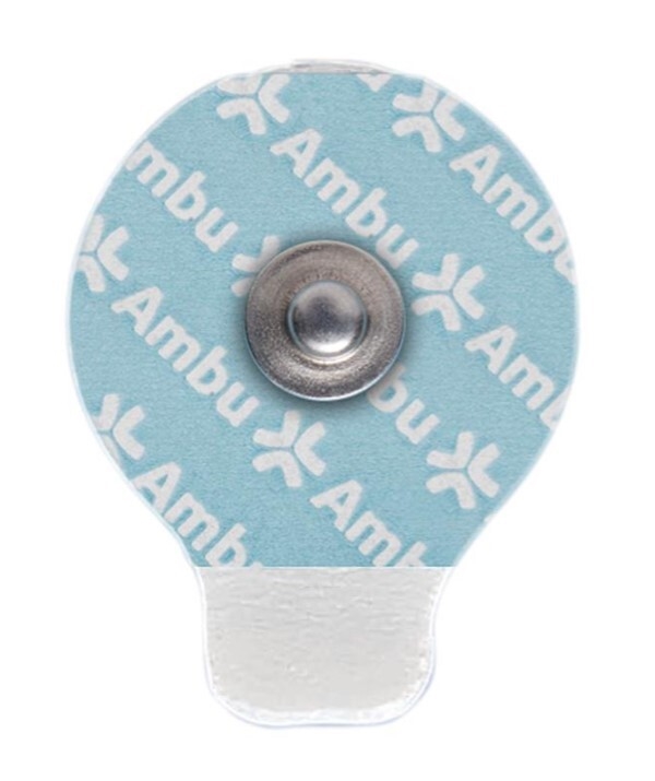EKG elektrod Ambu WhiteSensor, 32x25mm stålknapp