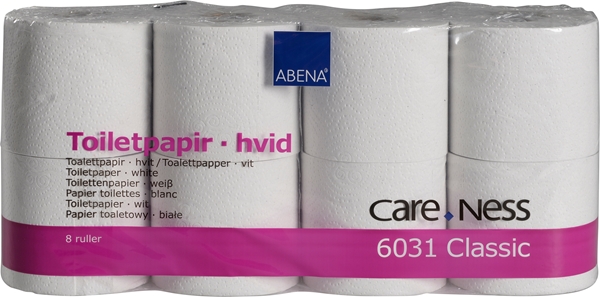 Toalettpapper 2-L Normal, 50m perf vit - CARE-NESS CLASSIC