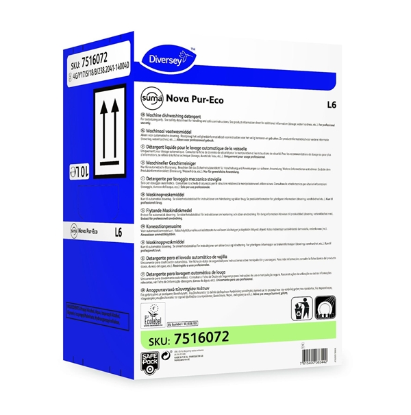 Diskmedel maskin flytande, 10L Suma Nova Pur-Eco L6 BIB - Suma