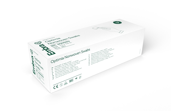 Kompress nonwoven 4L Embra, 7,5x7,5cm disp.box osteril - Embra® - 2