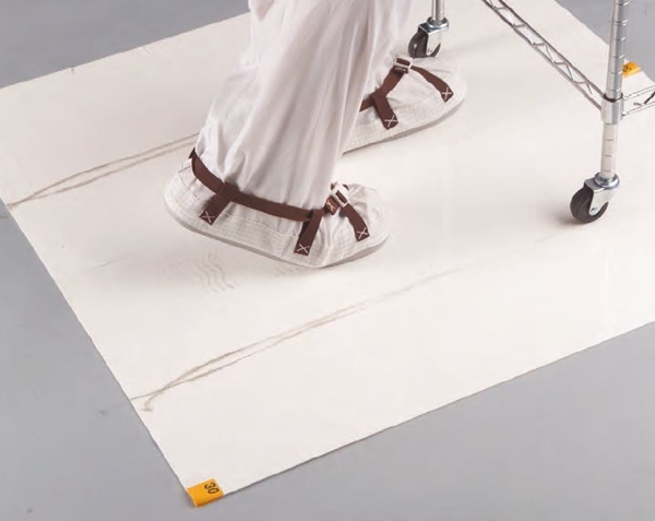 Klibbmatta Purestep, 114x66cm vit 30 lager/matta x8