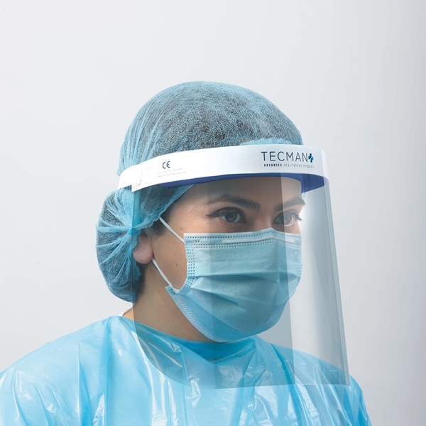 Ansiktsskydd Visir Tecman, 22x33cm med PU-skum - TECMAN - 1