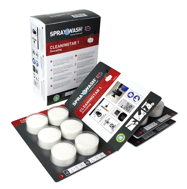 Avkalkning Spraywash Cleaning Tab 1, röd oparfymerad 18 tab/fp - SPRAYWASH