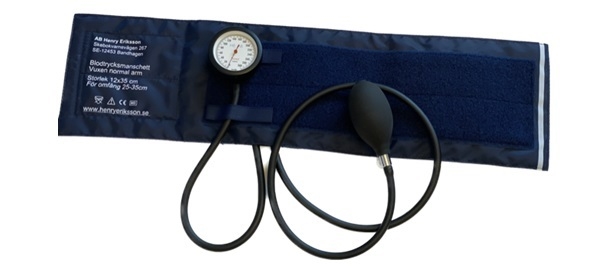 Blodtrycksmätare HE manuell pvc, 15x43cm m boso fix manometer