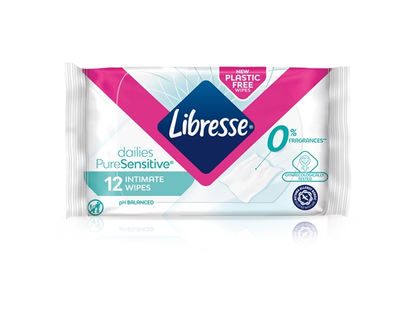 Intimservett Pure sensitive, Oparfymerade 12-pack - LIBRESSE