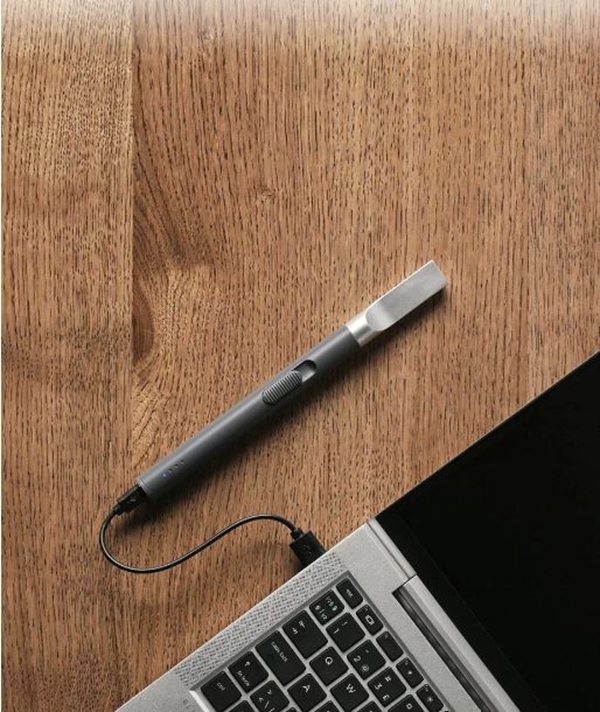 Elektrisk tändare, 14cm grå laddbar USB - 2