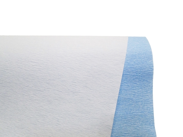 Packskynke Sterisheet 2 160/260 cellulosa, 60x60cm vit/blå varvat - Sterisheet