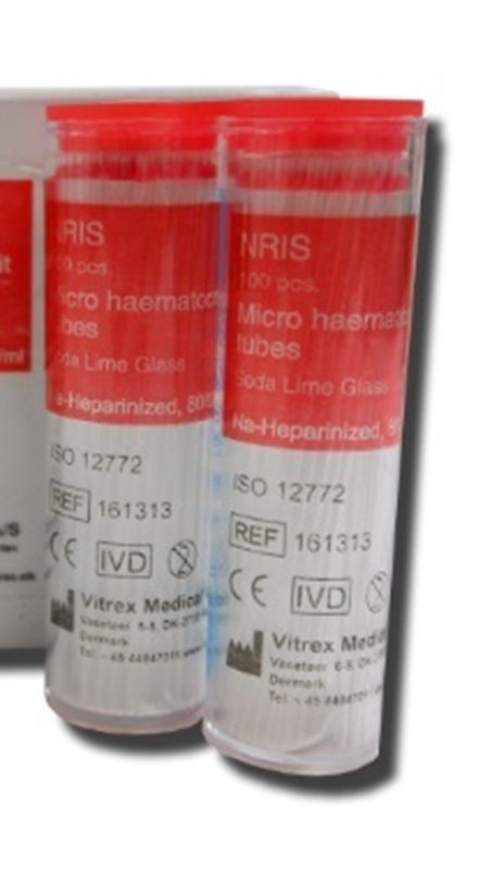 Kapillärrör Cetro, 75µl Heparincoated