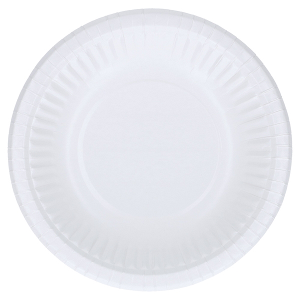 Tallrik papper djup, 20cm vit Svanen