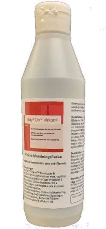 Doseringsflaska Virkon, utan tablett/påse