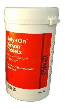 Ytdesinfektion Virkon Rely+On, 5g tablett 50st