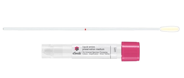 Provtagningspinne Copan 480CE, regular E-Swab rosa. - Copan