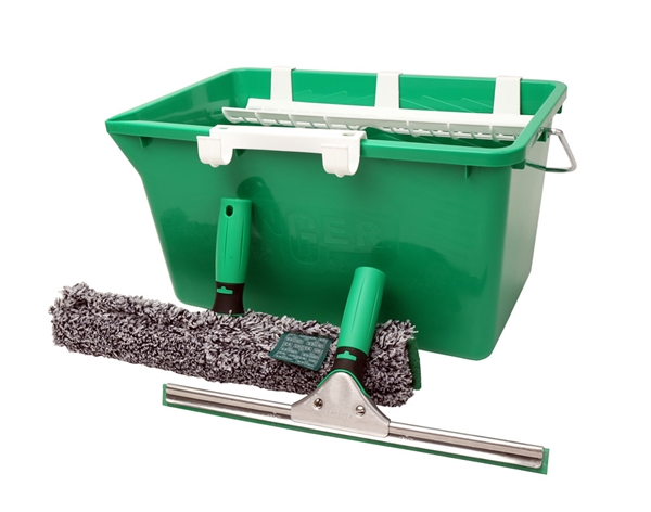 Fönsterputsset Unger, handtag, hink, päls, skrapa - UNGER