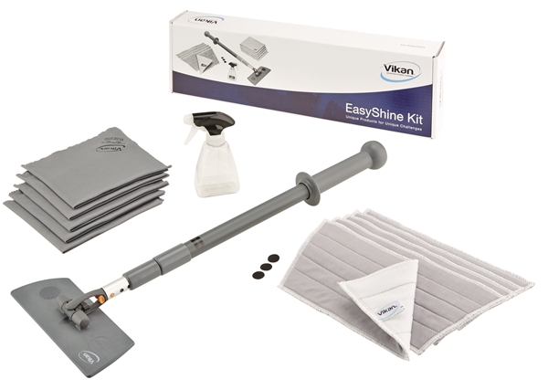 Moppkit Easyshine Vikan, kit md stativ och moppar - Vikan