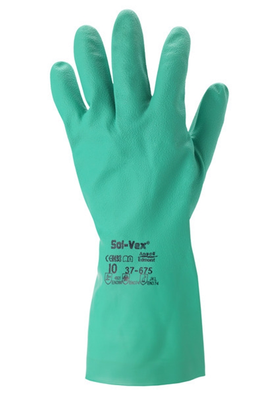 Handske AlphaTec Solvex 37-675, XL (10) grön - AlphaTec