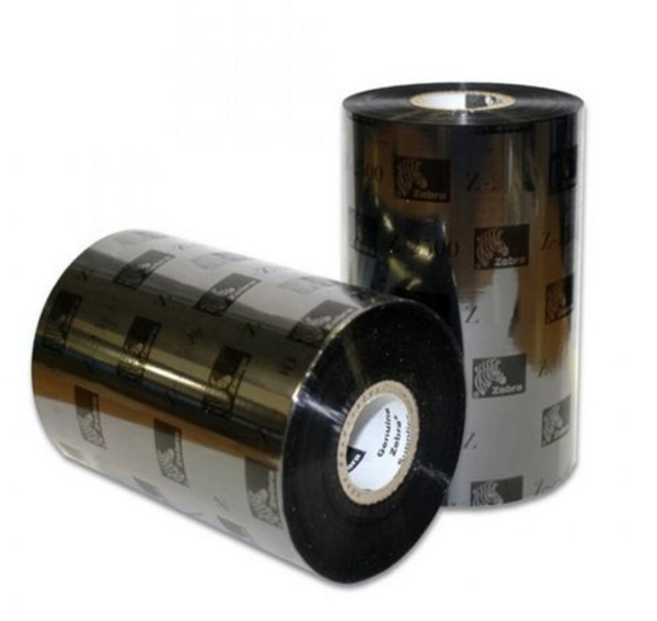 Färgband till skrivare Zebra, 110mmx450m termiskt vax