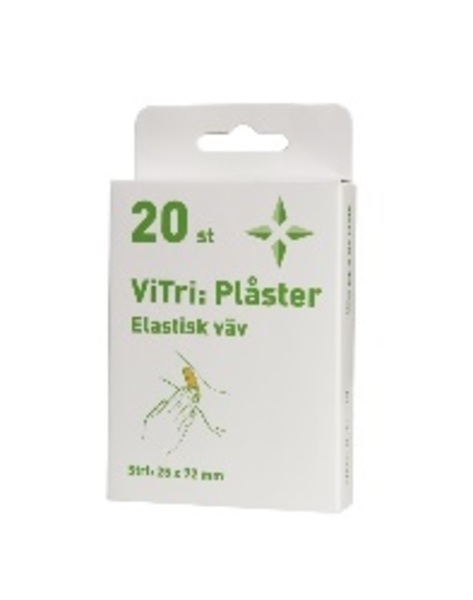 Textilplåster ViTri, 2,5x7,2cm beige st-pack