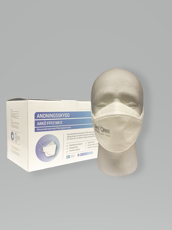 Andningsskydd Arkö, u ventil FFP2 / IIR huvudband