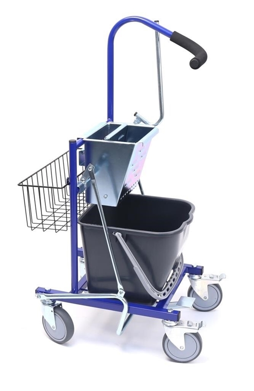 Svabbvagn Steelwringer m press, Kompl m hink,korg - HT Production