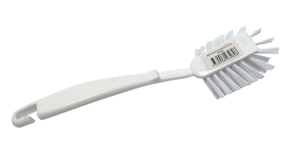 Diskborste MAX Eco, 24cm vit m skrapkant kokbar - MAX