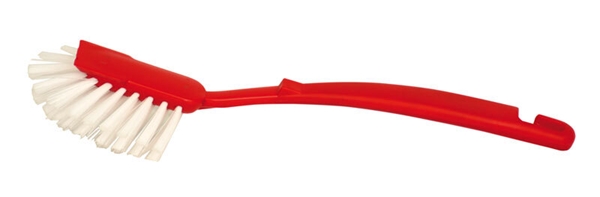 Diskborste MAX Eco, 24cm röd m skrapkant kokbar - MAX