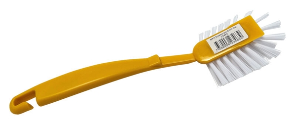 Diskborste MAX Eco, 24cm gul m skrapkant kokbar - MAX