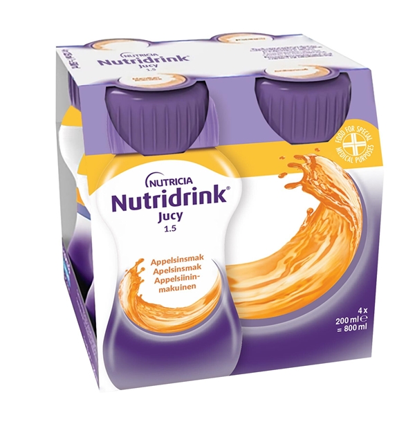 Nutridrink Jucy , 4x200ml Apelsin - Nutridrink