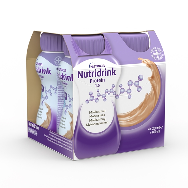 Nutridrink Protein , 4x200ml Mocca - Nutridrink - 2