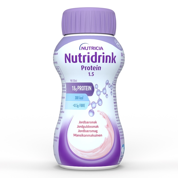 Nutridrink Protein , 4x200ml Jordgubb - Nutridrink - 1