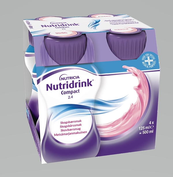 Nutridrink Compact , 4x125ml Skogsbär - Nutridrink