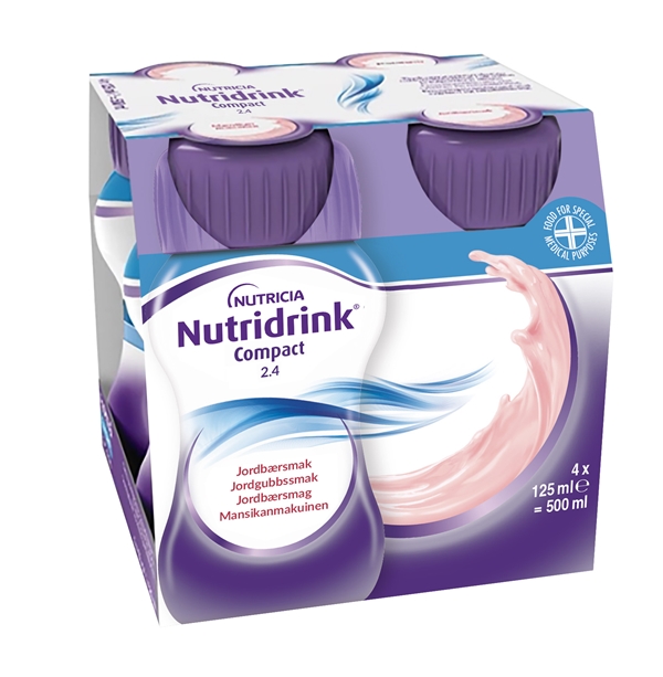 Nutridrink Compact , 4x125ml Jordgubb - Nutridrink