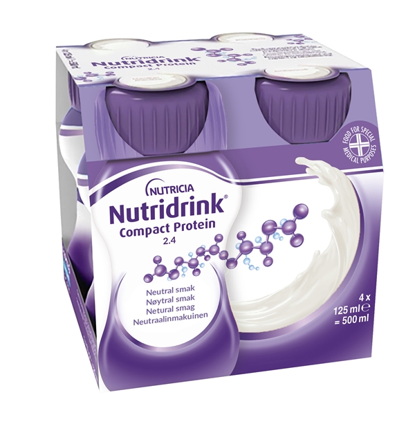 Nutridrink Compact Protein , 4x125ml Neutral - Nutridrink
