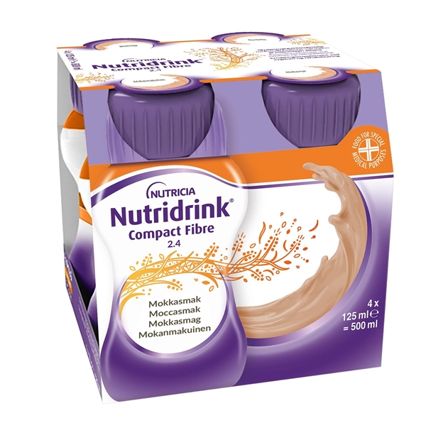 Nutridrink Compact Fibre, 4x125ml Mocca - Nutridrink