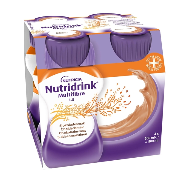 Nutridrink MultiFibre , 4x200ml Choklad - Nutridrink