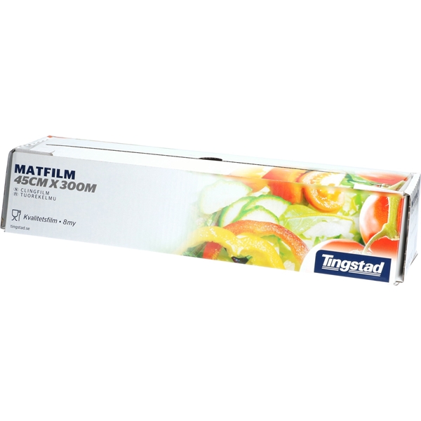 Köksfolie plast PVC, 0,45x300m 8my m dispenser - 1