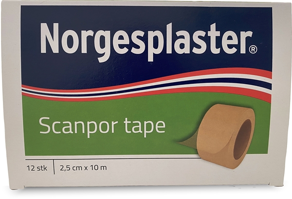 Häfta papper Scanpor, 2,5cmx10m beige - Scanpor