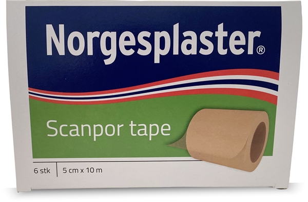 Häfta papper Scanpor, 5cmx10m beige - Scanpor