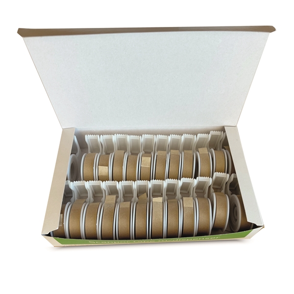 Häfta papper Scanpor, 1,25cmx10m beige hållare - Scanpor - 3