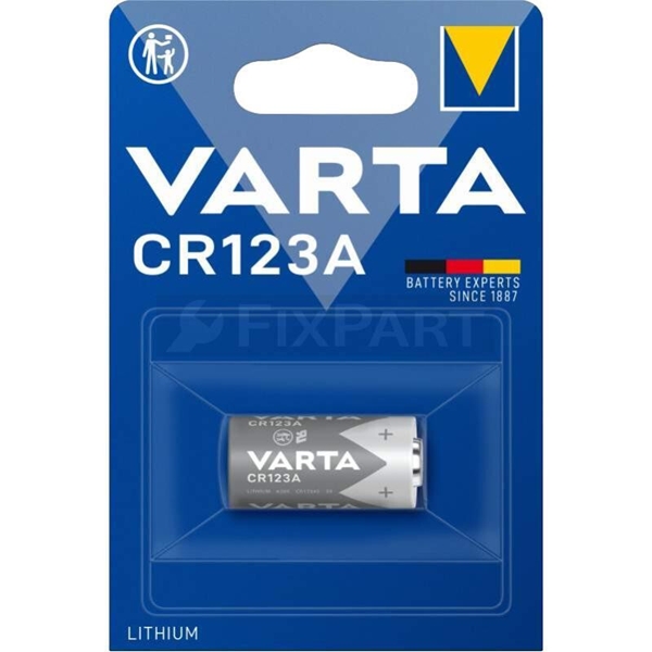 Batteri lithium 3V CR123A, Varta - Varta
