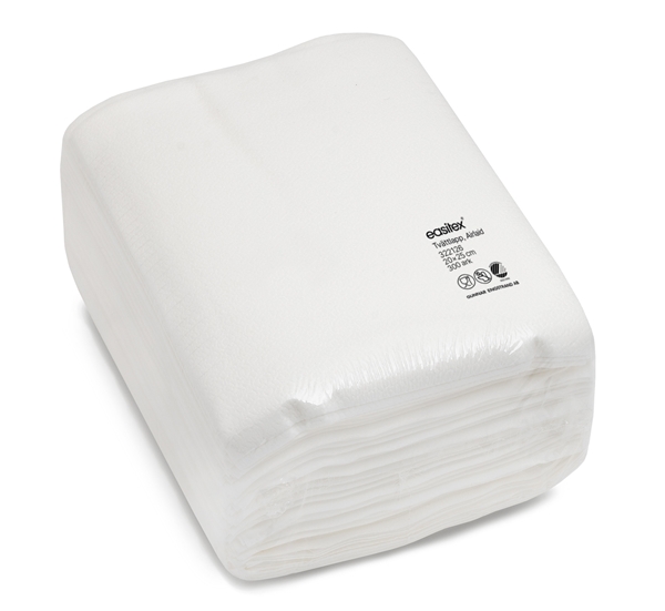 Tvättlapp papper 1L EasiTex, 20x25cm vit plan Svanen - EasiTex