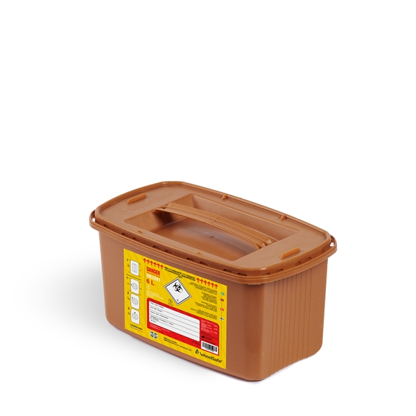 Kanylburk Woodsafe, 6L UN enkellock m handtag - Woodsafe