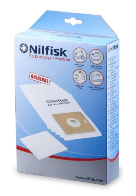 Dammsugarpåse Nilfisk, Coupé/Neo/One/Force 5st/fp - Nilfisk