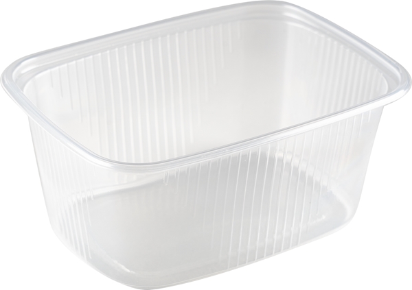 Plastform PP rekt, 250ml 105x80x50mm transparent - Abena