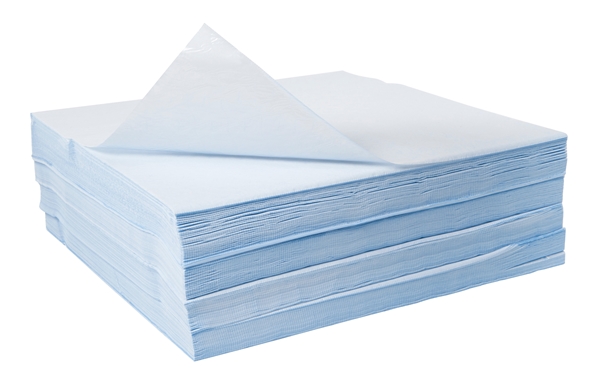 Underlägg provtagning pa/plast, 37,5x39cm plan blå