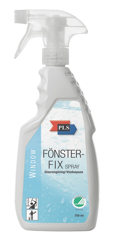 Fönsterputs PLS Fönsterfix, 750ml spray parf Svanen - PLS