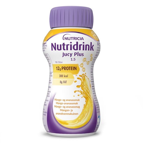 Nutridrink Jucy Plus, 4x200ml mango-ananas - Nutridrink