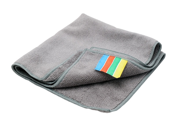 Torkduk mikrofiber Activa Regain, 40x40cm grå 75% återvunnen - Activa