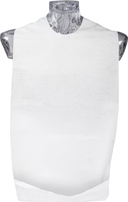 Haklapp papper/plast Abena, 37x70cm vit m ficka tejpfäste - Classic